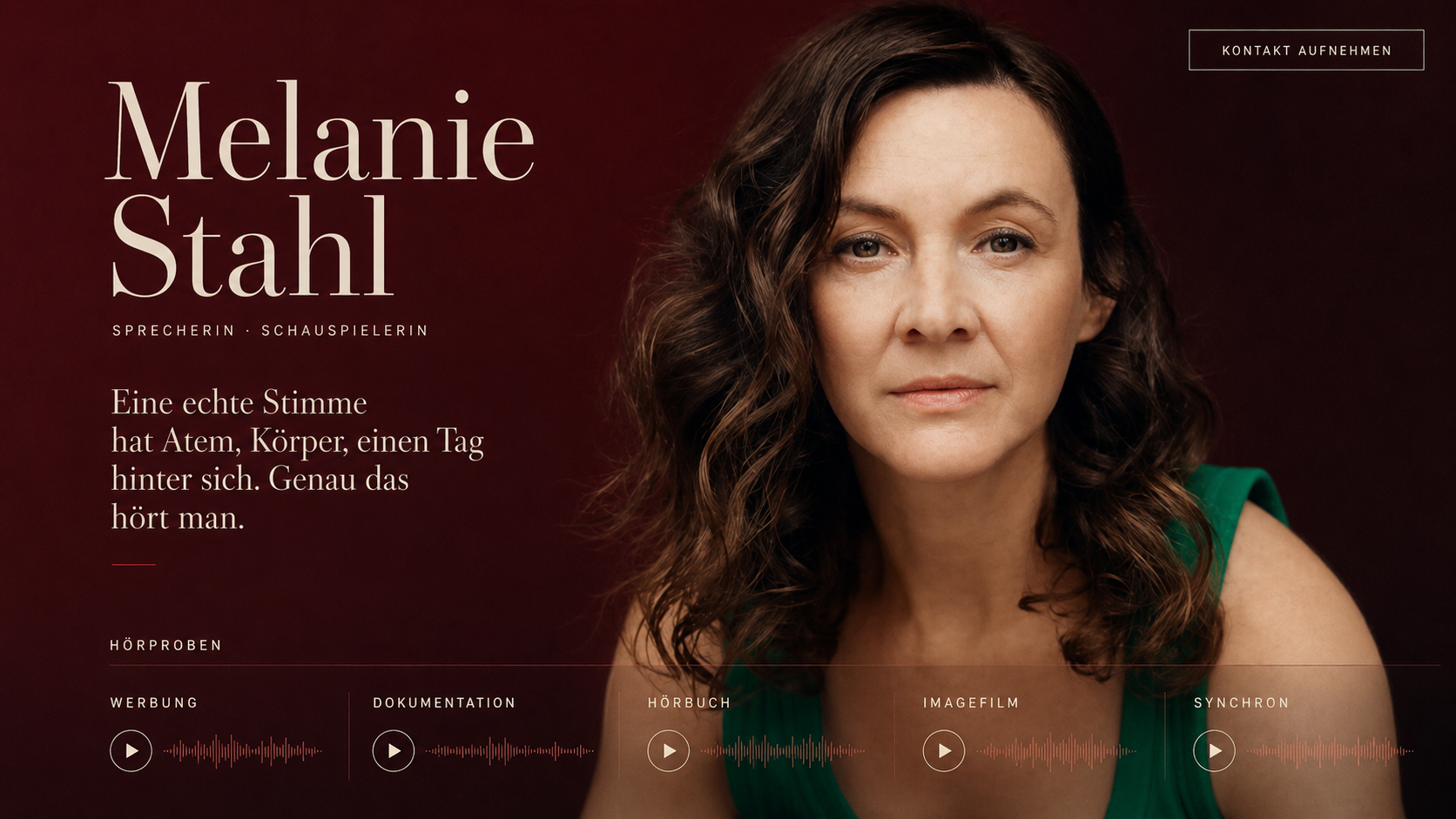 Webseitenentwurf „Atem & Körper“ für Melanie Stahl